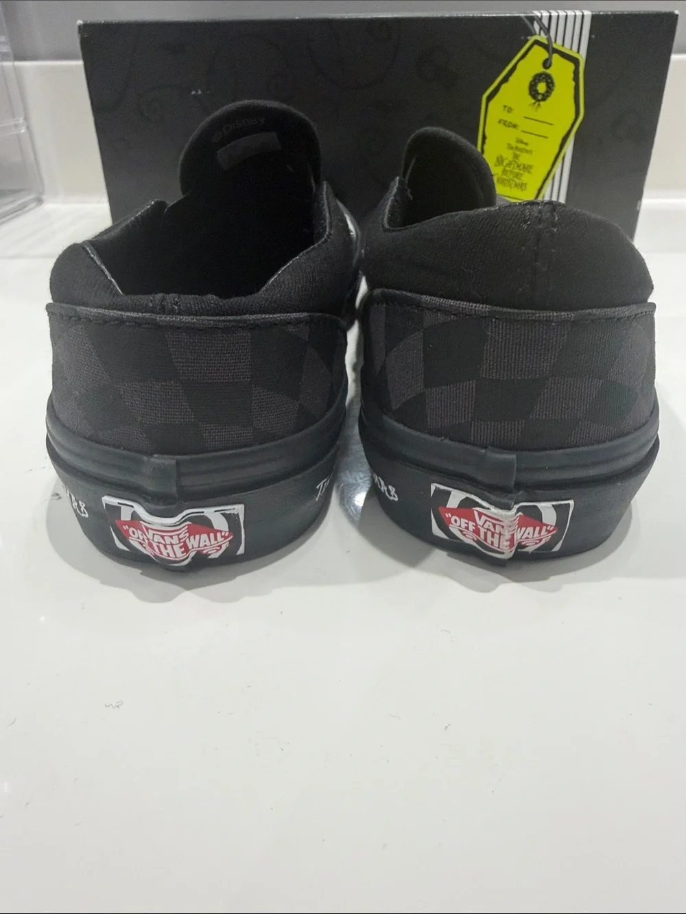 Vans Black & Gray Nightmare Before Christmas Slip-On Shoes